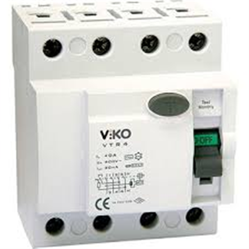 VİKO 3X40A 300mA KAÇAK AKIM KORUMA RÖLESİ